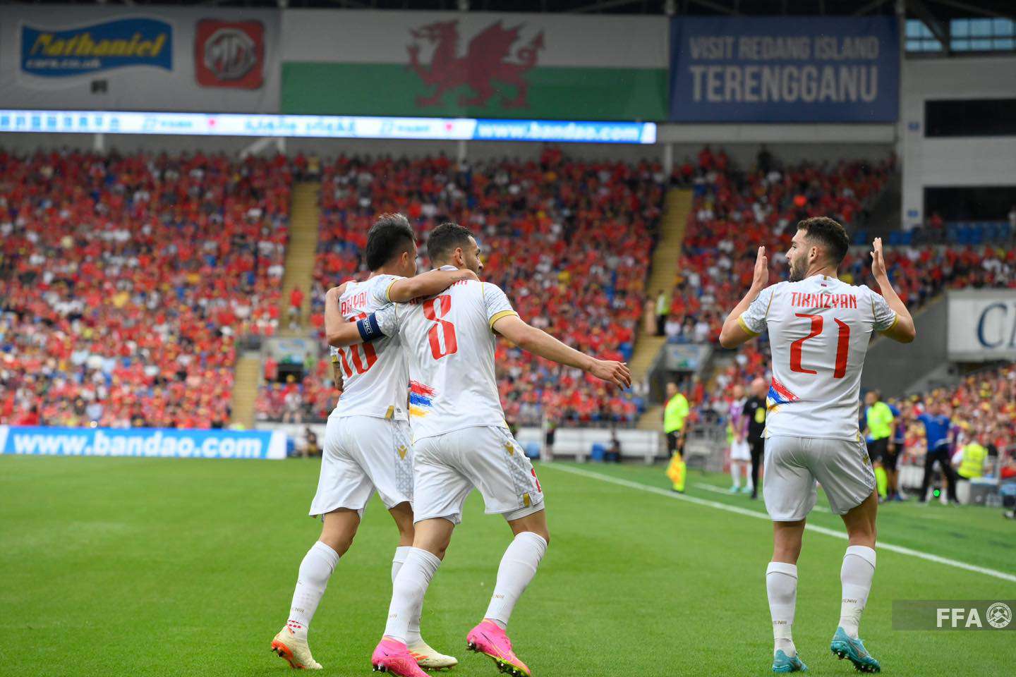 Euro2024 The Armenian national team defeated Wales in a goalscoring